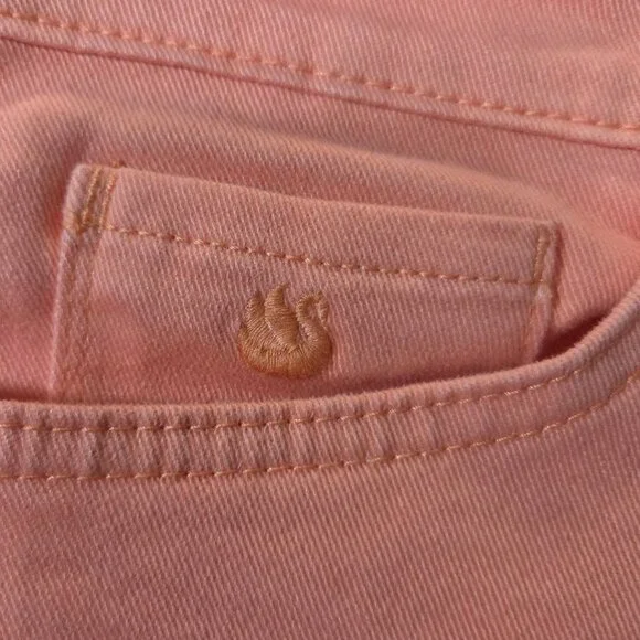 Gloria Vanderbilt Amanda Classic Straight Leg Pink High Rise Jeans Plus Size 18 - Picture 8 of 9